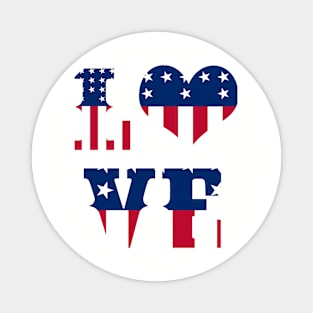 Love American Heart Mommy And Me July 4Th For Independence Day T Shirt Magnet